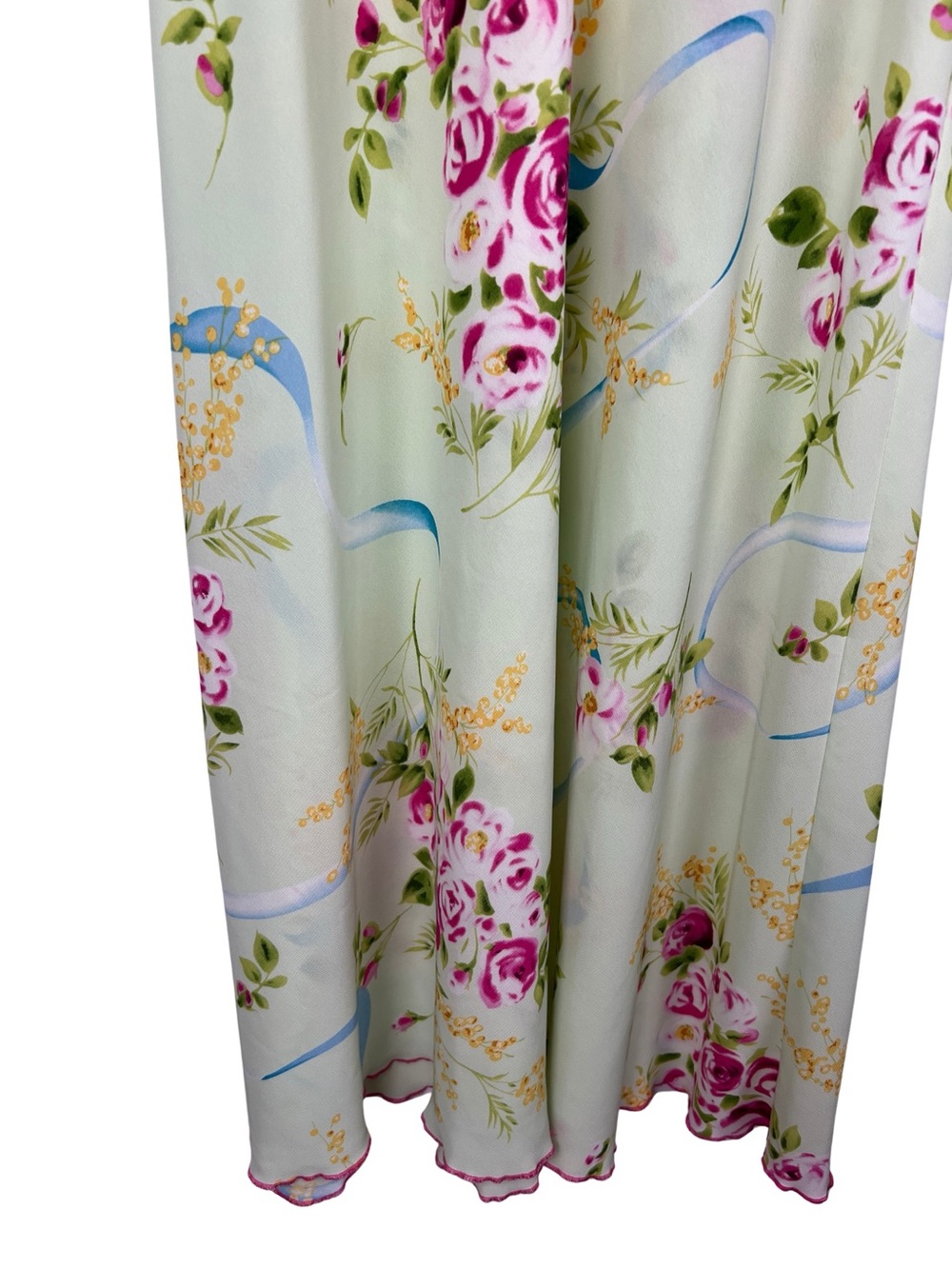 Oscar de la Renta Pink Label Floral Maxi Nightgown Slip Dress Women L Feminine - Picture 4 of 12